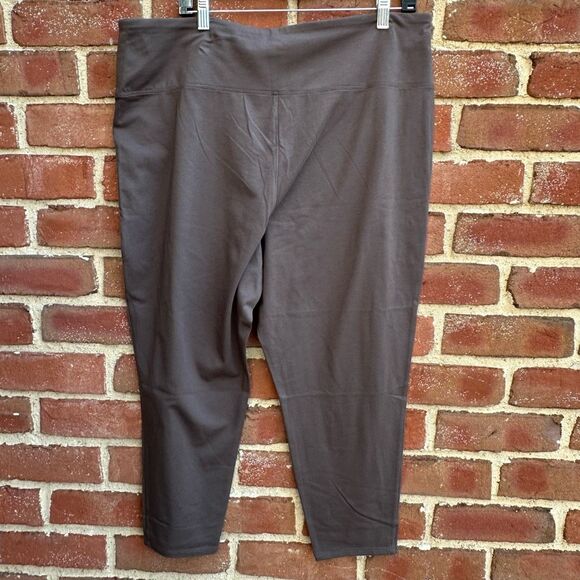 Eileen Fisher $148 traceable cotton jersey leggings cropped rye women's 3X - Picture 6 of 7